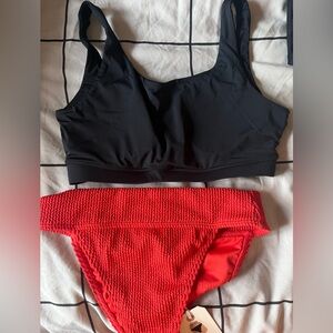 Knix  Black Scoop bikini top